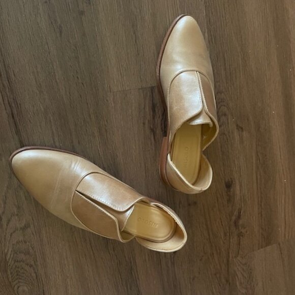 Nisolo Gold Leather Slip-On Loafers (Size 8, New) - Picture 2 of 3